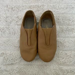 Danshuz Jazz Leather Girls Split Sole Shoes